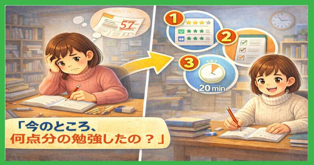 【中1・中2】成績が安定する子は「自分の点数」を予言できる?期末テスト前の魔法の質問